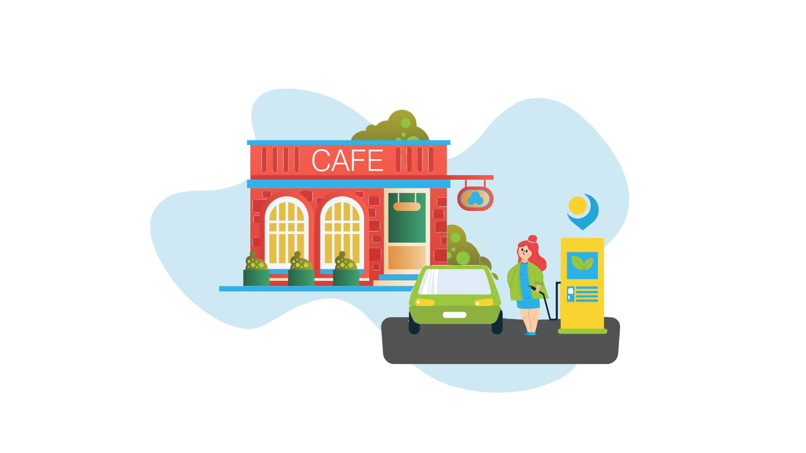 EV charging at restaurants