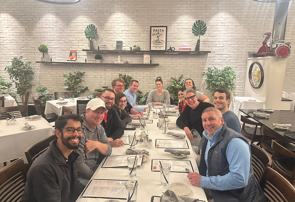 BlastPoint team dinner in Austin