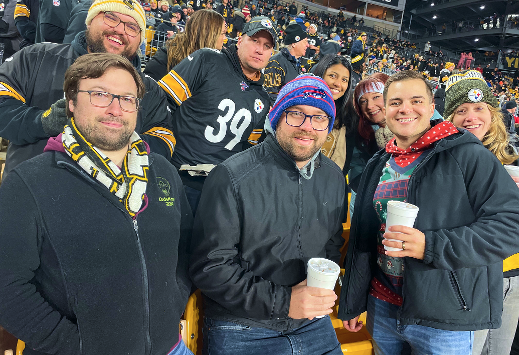 BlastPoint team at a Steelers game